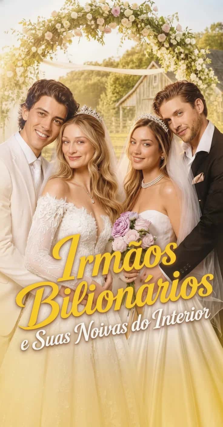 Capa do mini dorama Irmãos Bilionários e Suas Noivas do Interior