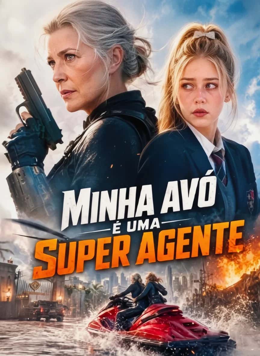 Capa do mini dorama Minha Avó é uma Super Agente